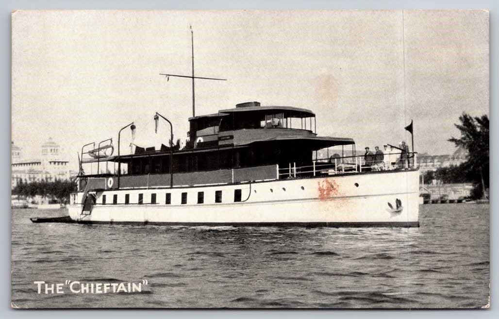 The Chieftain Yacht Photo Postcard Ships