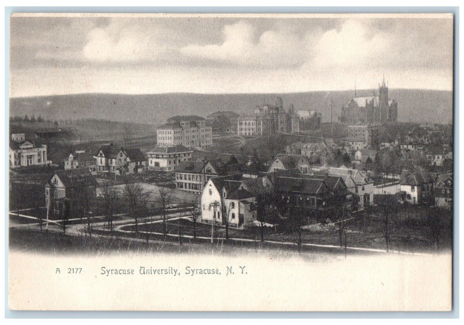 c1905 Aerial View Syracuse University Syracuse New York NY Rotograph Postcard