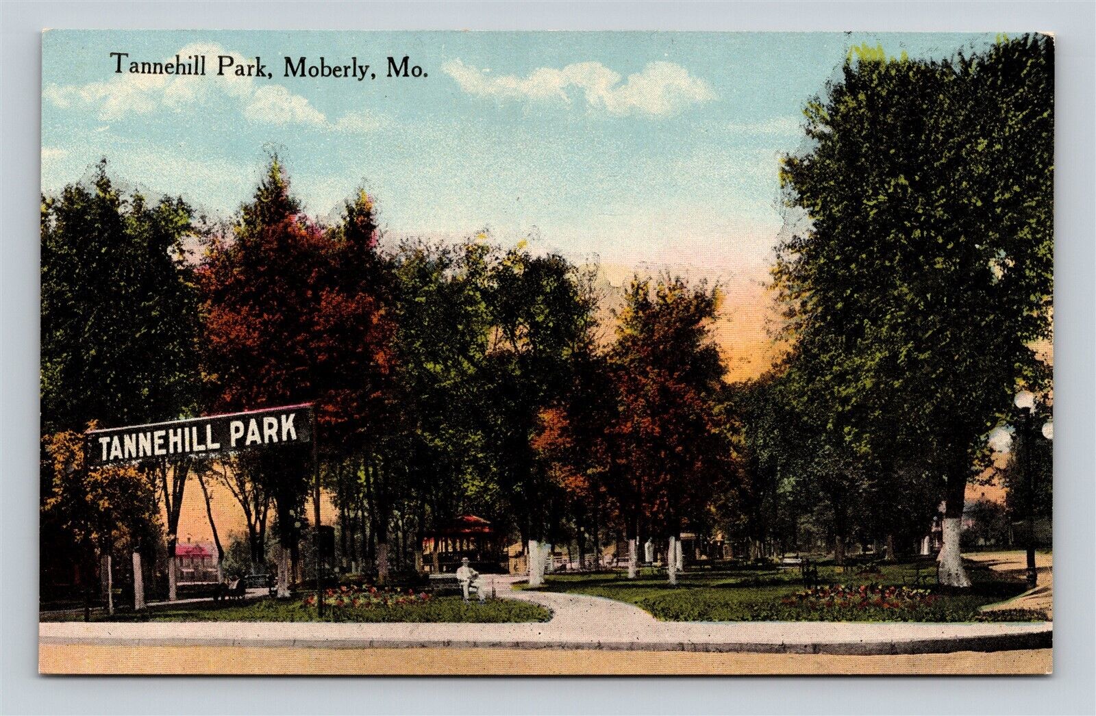 Moberly MO Missouri Tannehill Park Postcard 