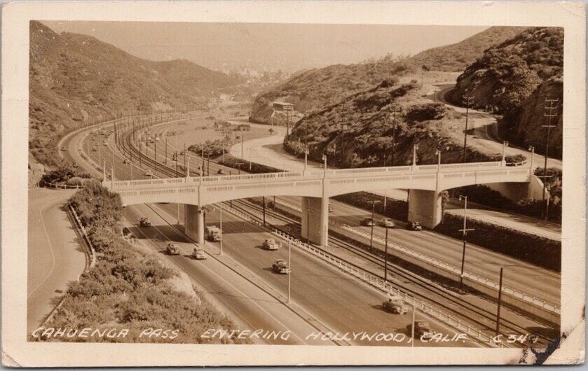 1947 HOLLYWOOD, California RPPC Real Photo Postcard 