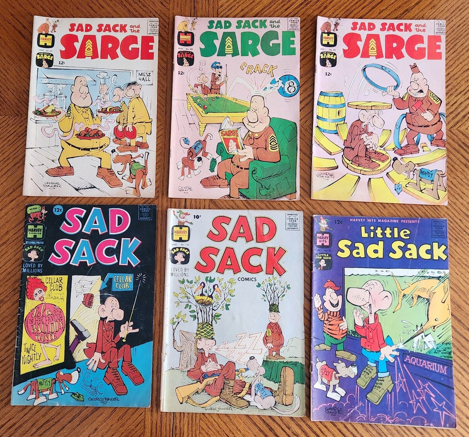 Sad Sack Comic Books Lot of 6