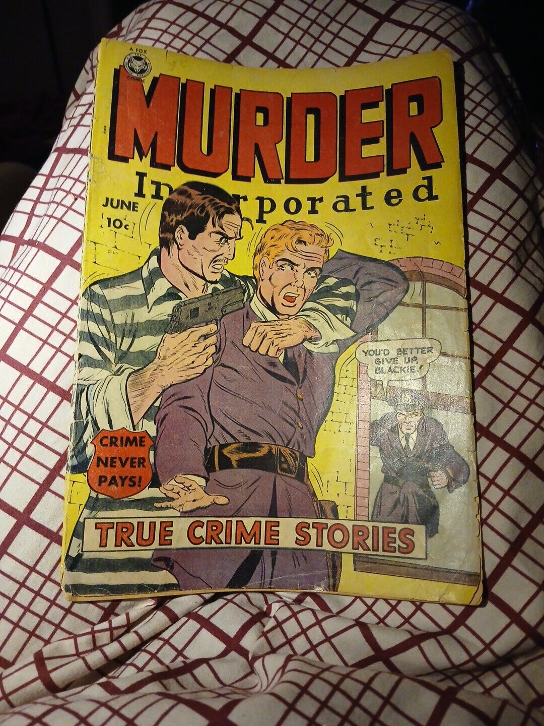 Murder Incorporated 5(#1) June 1950 Fox Features Golden Age Police Bondage Cover