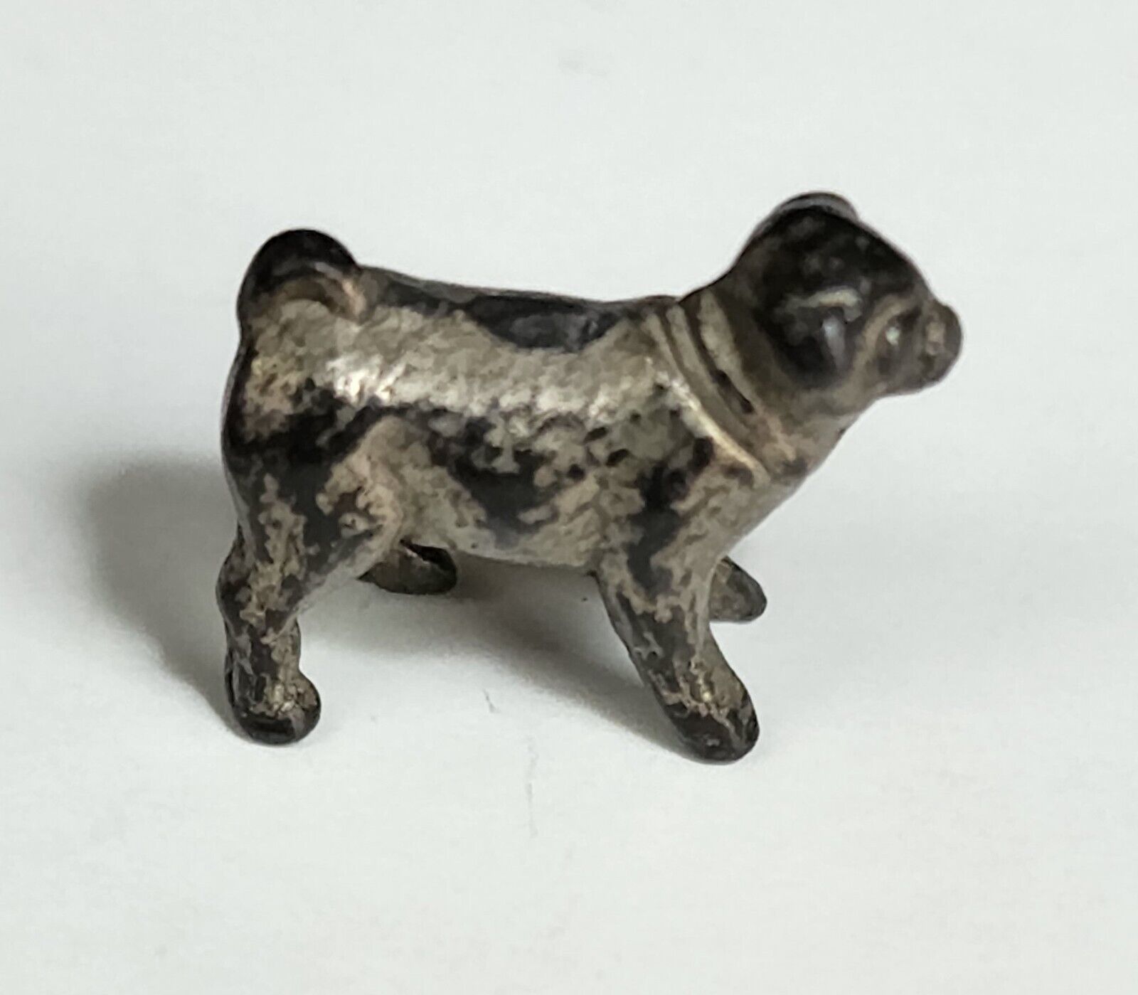 1922 DOWST Vintage Premium Cracker Jack Prize Toy Pug Dog Charm