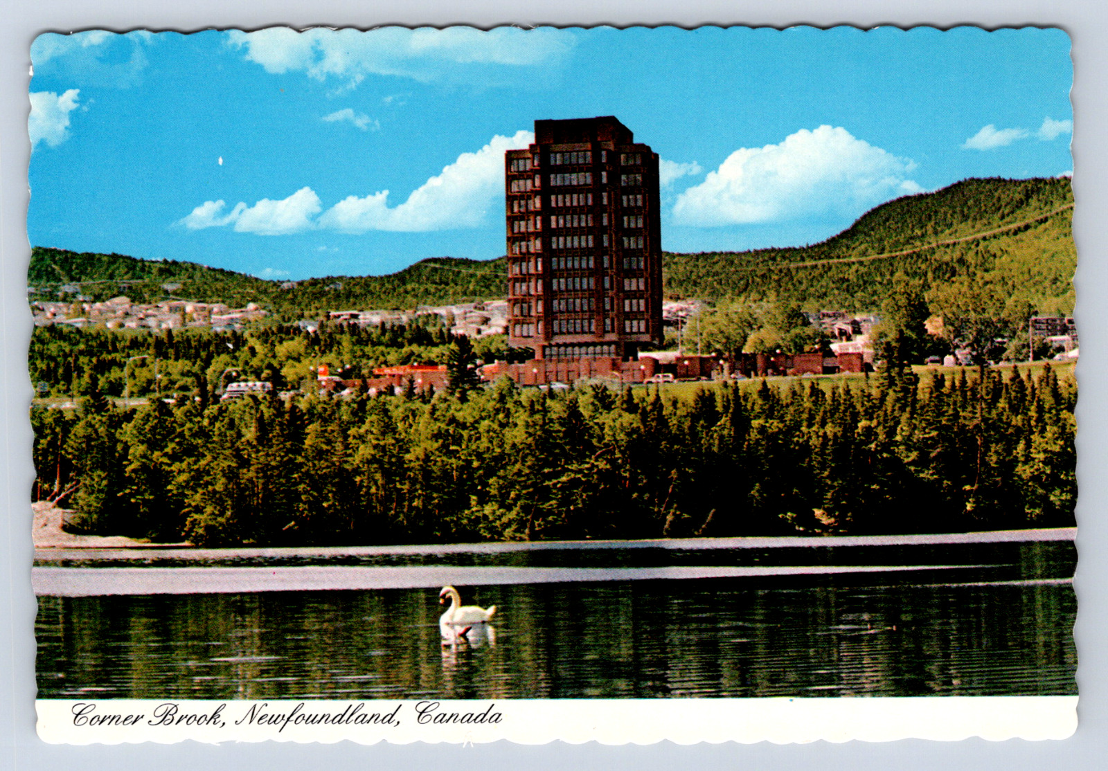 Vintage Postcard Corner Brook Newfoundland Canada