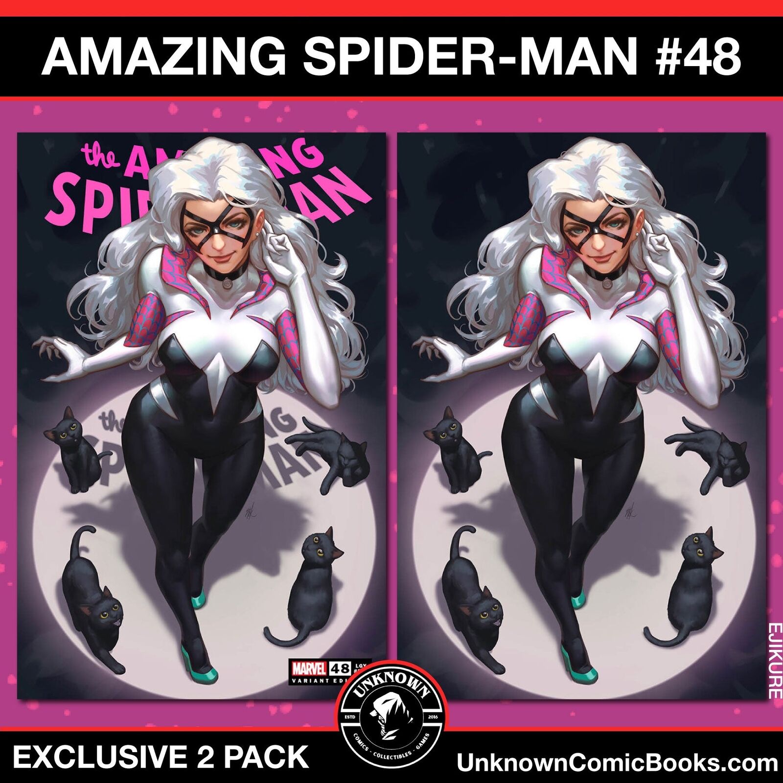 [2 PACK] AMAZING SPIDER-MAN #48 UNKNOWN COMICS EJIKURE EXCLUSIVE VAR (04/24/2024