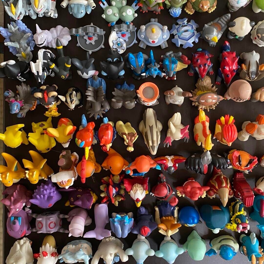 Pokemon Kids Finger Puppet Figure Huge Lot of 100 Set Vintage Bulk Bundle Bandai