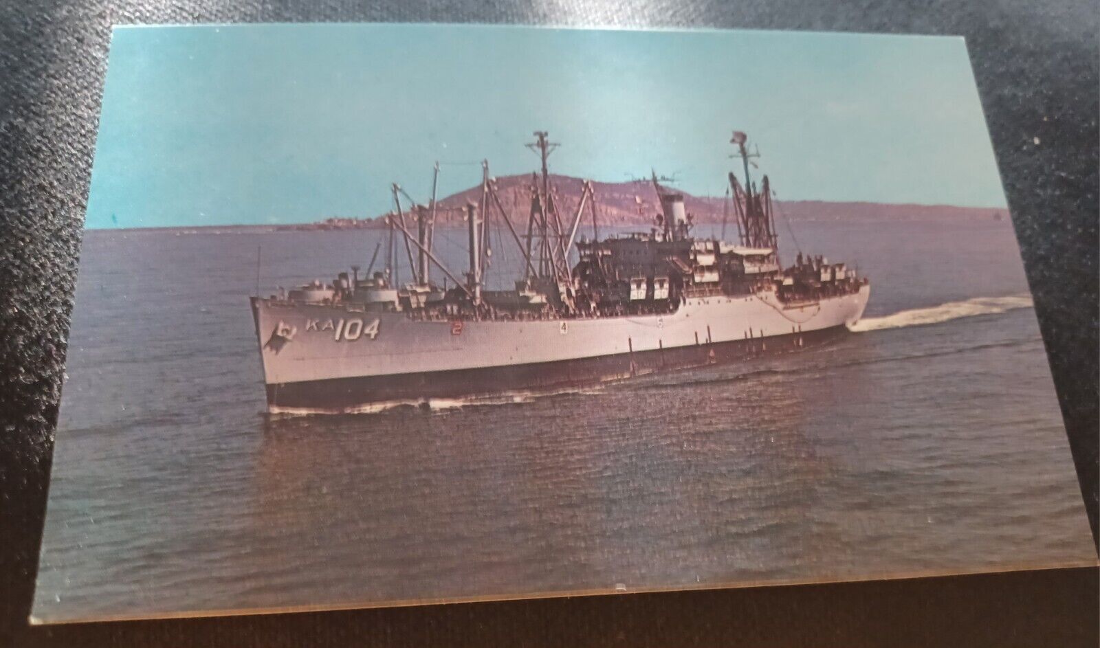 Amphibious Attack Cargo Ship USS SEMINOLE AKA-104 Navy Ship Postcard