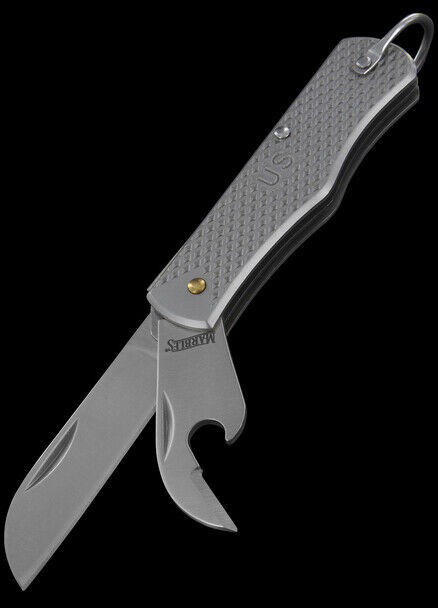 Marbles G.I. Jack Folder Pocket Knife Steel Blades Satin Finish Stainless Handle