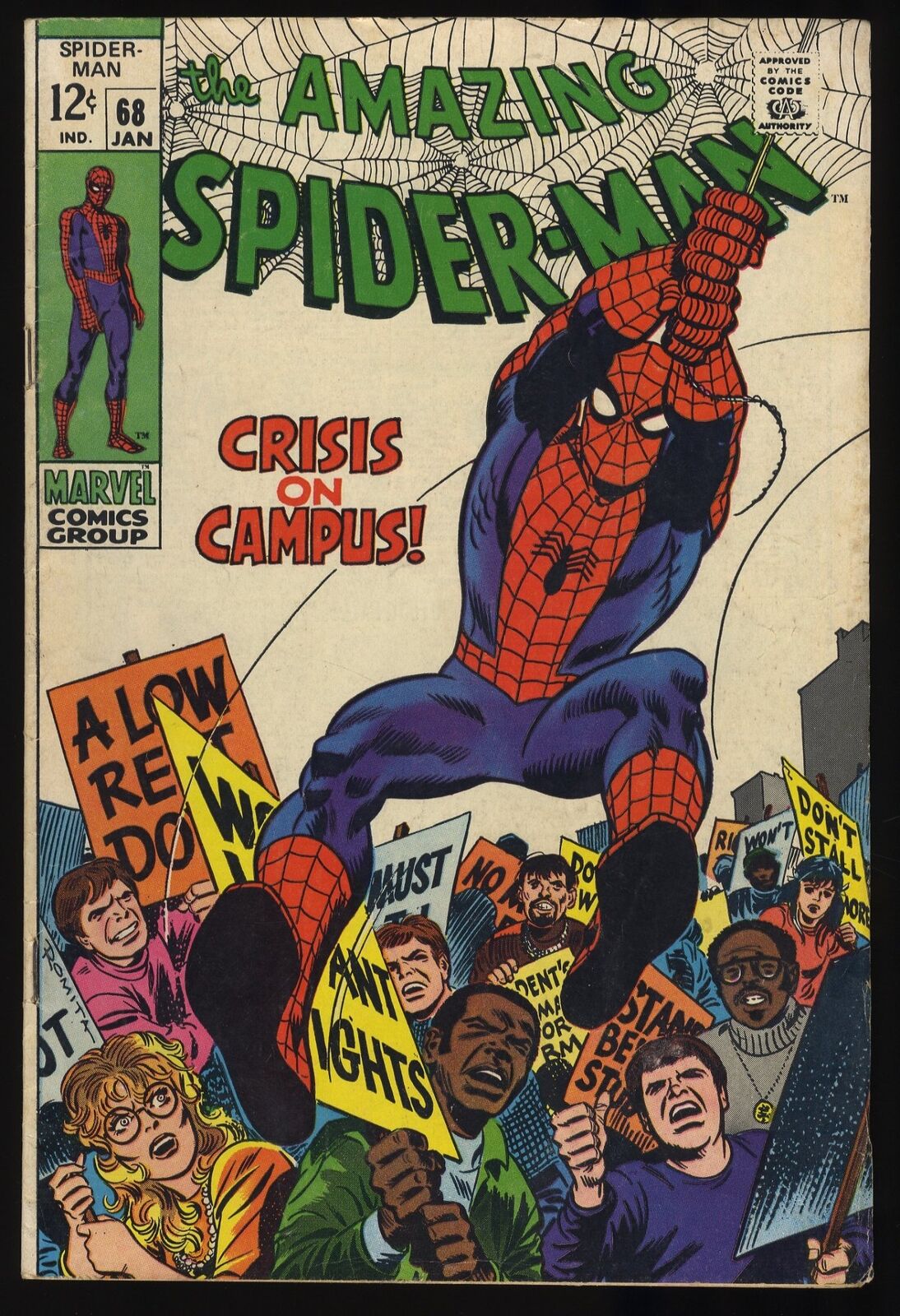 Amazing Spider-Man #68 FN 6.0 Kingpin Appearance Romita Marvel 1969