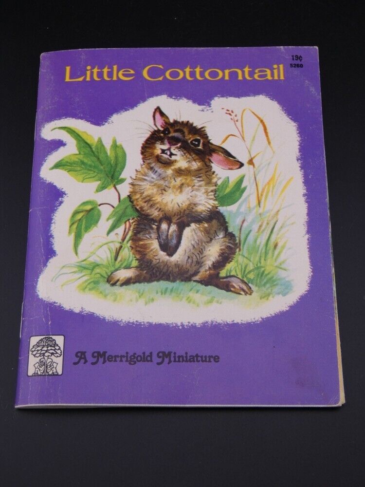 Vintage 1940 Easter Little Cottontail Bunny Merrigold Miniature Book