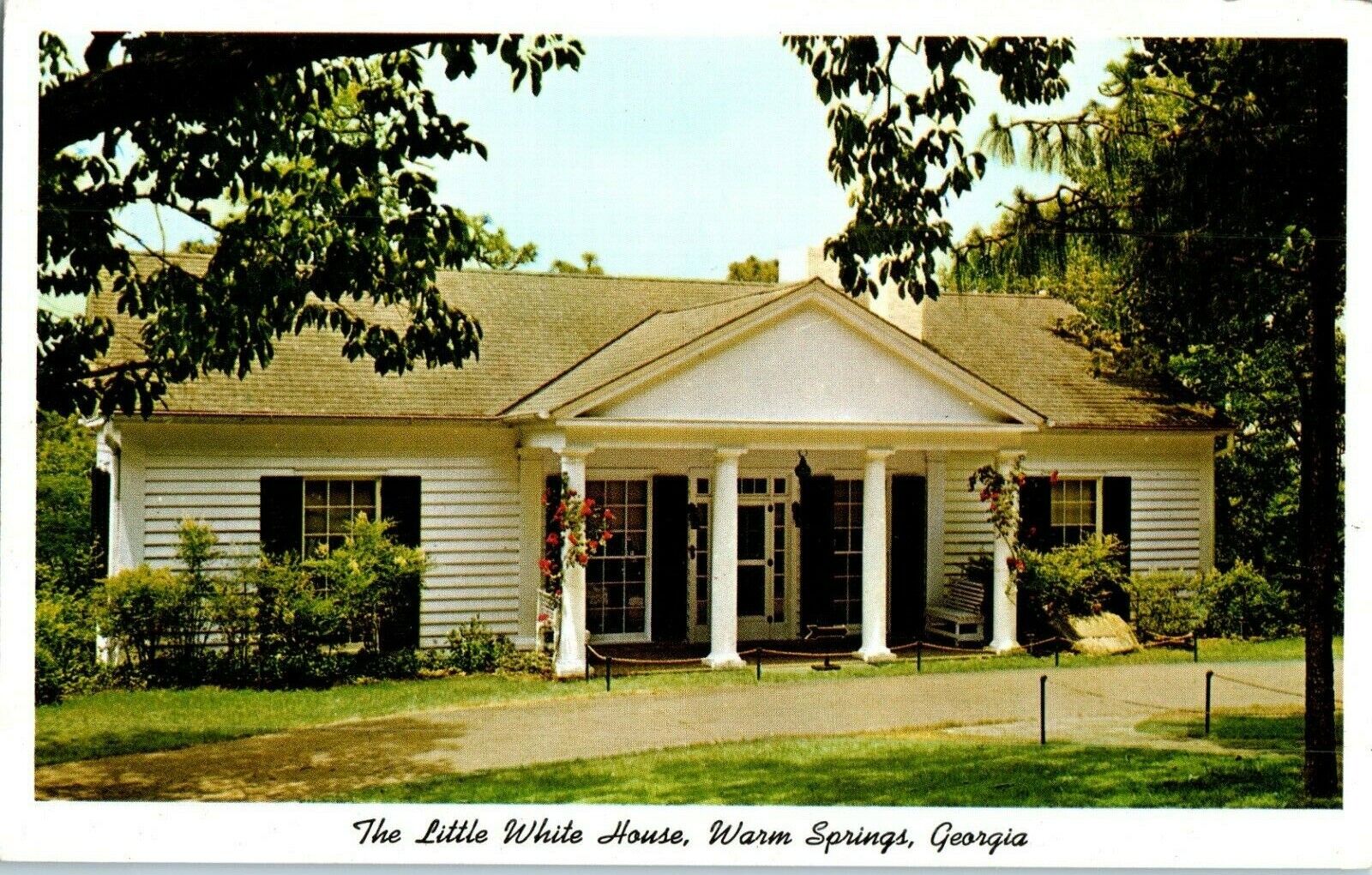 The Little White House Warm Springs Georgia Georgia Postcard