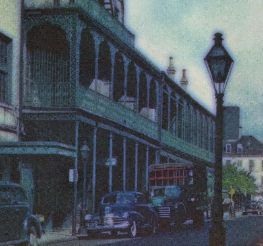 Antoine's Restaurant c1960s view New Orleans Louisiana  autos postcard A876
