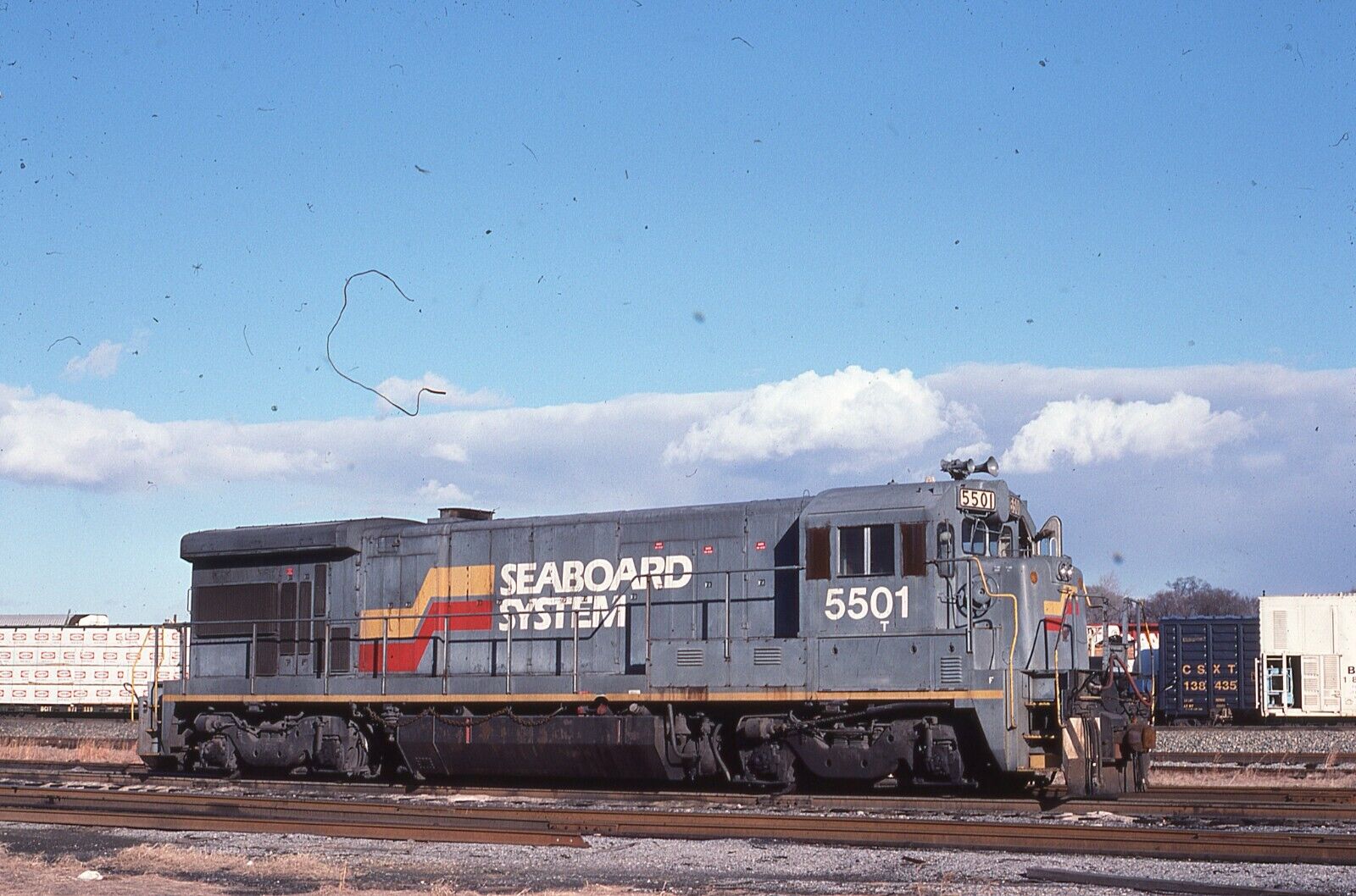 Original Train Slide  Seaboard U-30-B #5501 1990 Tampa Florida #4