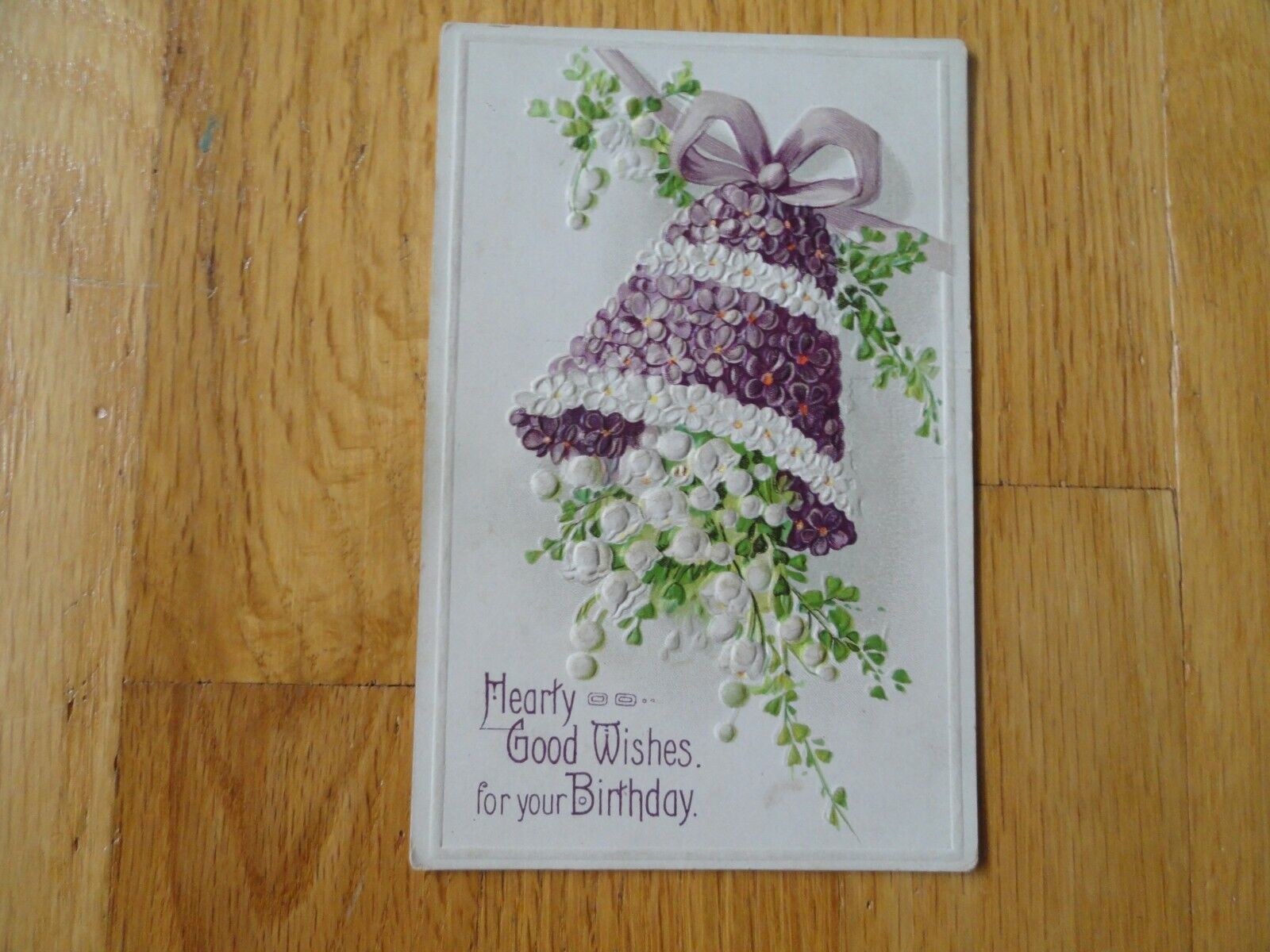 Vintage Birthday Wishes Postcard