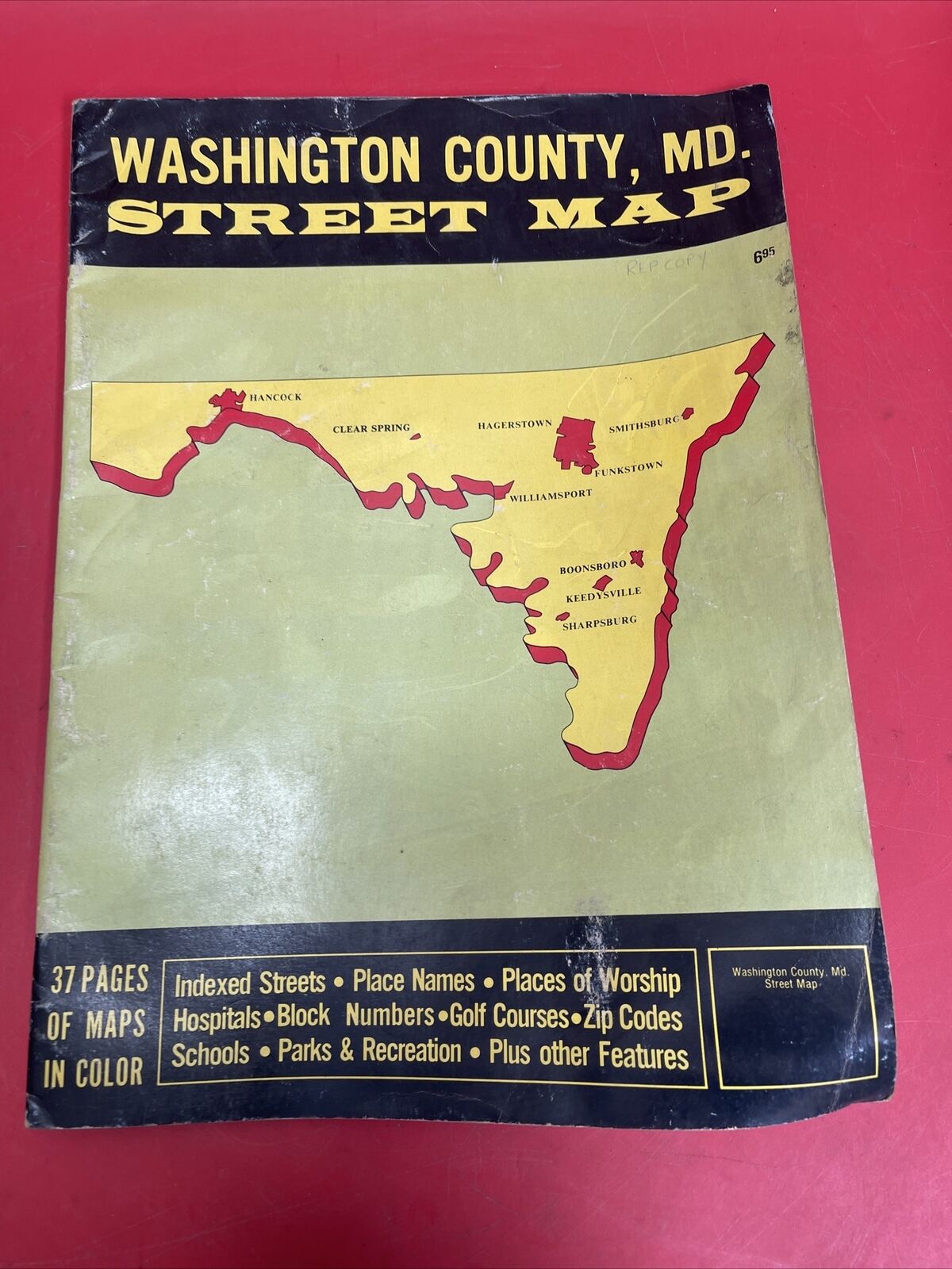 1984 Washington County Maryland Street Map