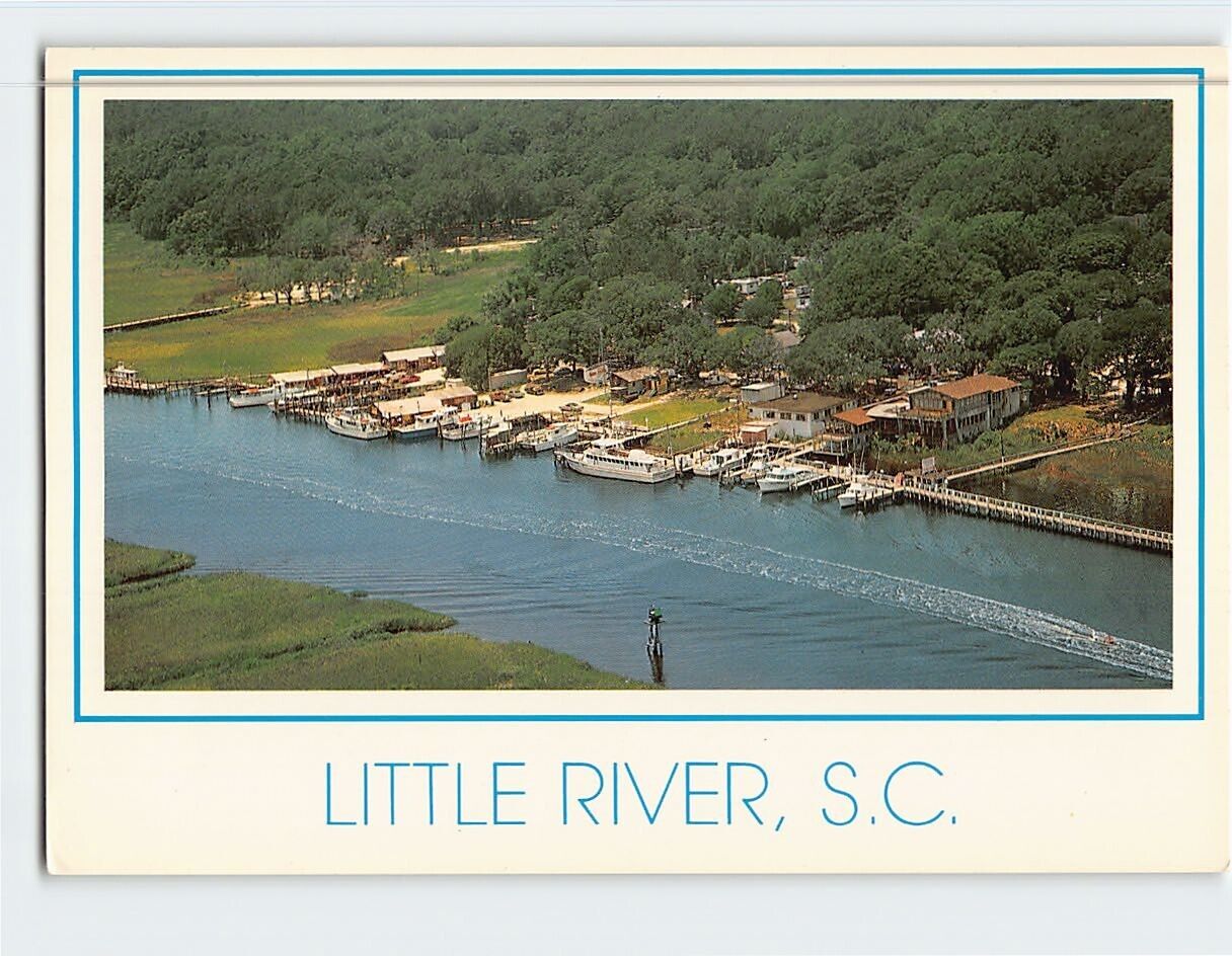 Postcard Aerial View Little River South Carolina USA