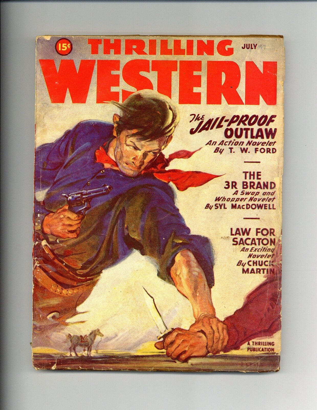 Thrilling Western Pulp Jul 1947 Vol. 42 #1 GD
