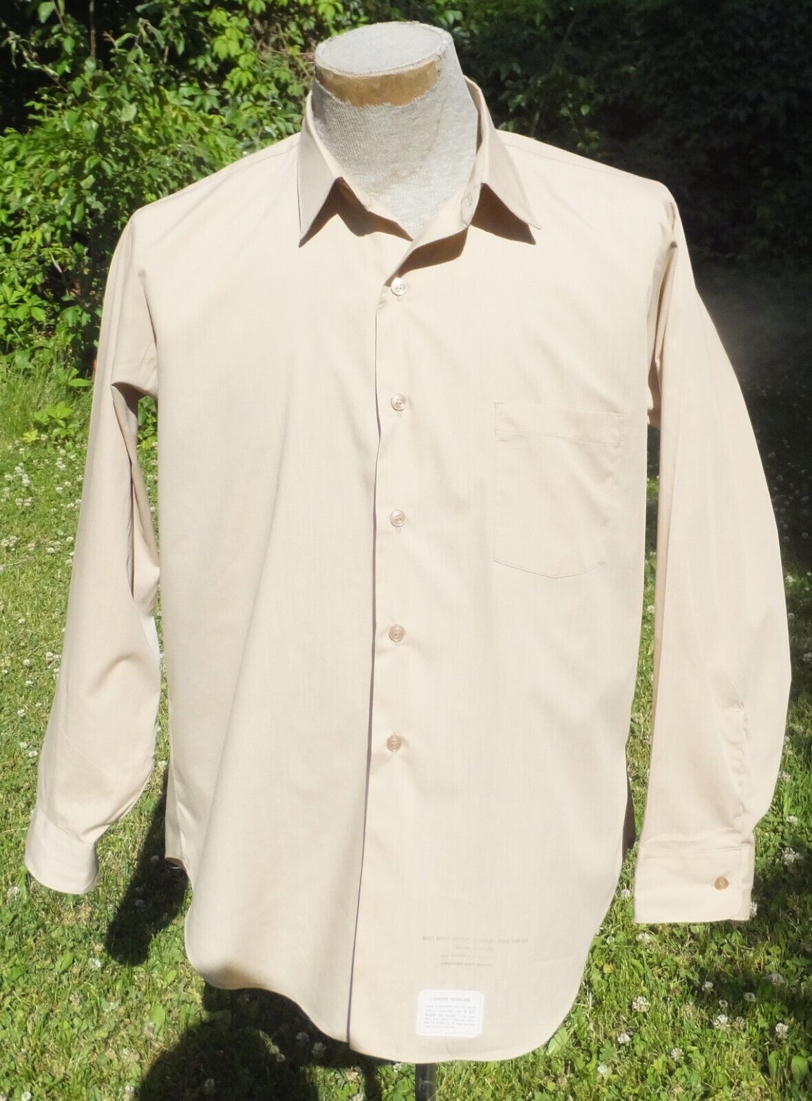 1974 Vietnam Era U.S. Army Men\'s Uniform Shirt DSA100-74-C1658 Sz 16 1/2x34
