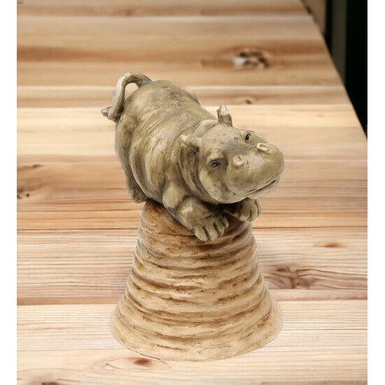 Ceramic Hippo Bell Home Decor