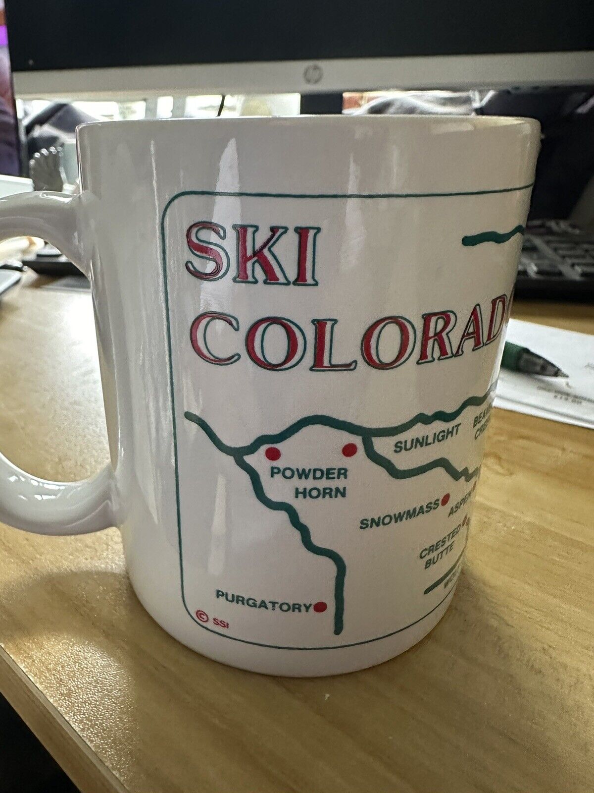 Vintage Winter Park Colorado Ski Resort Coffee Mug Cup Ceramic 