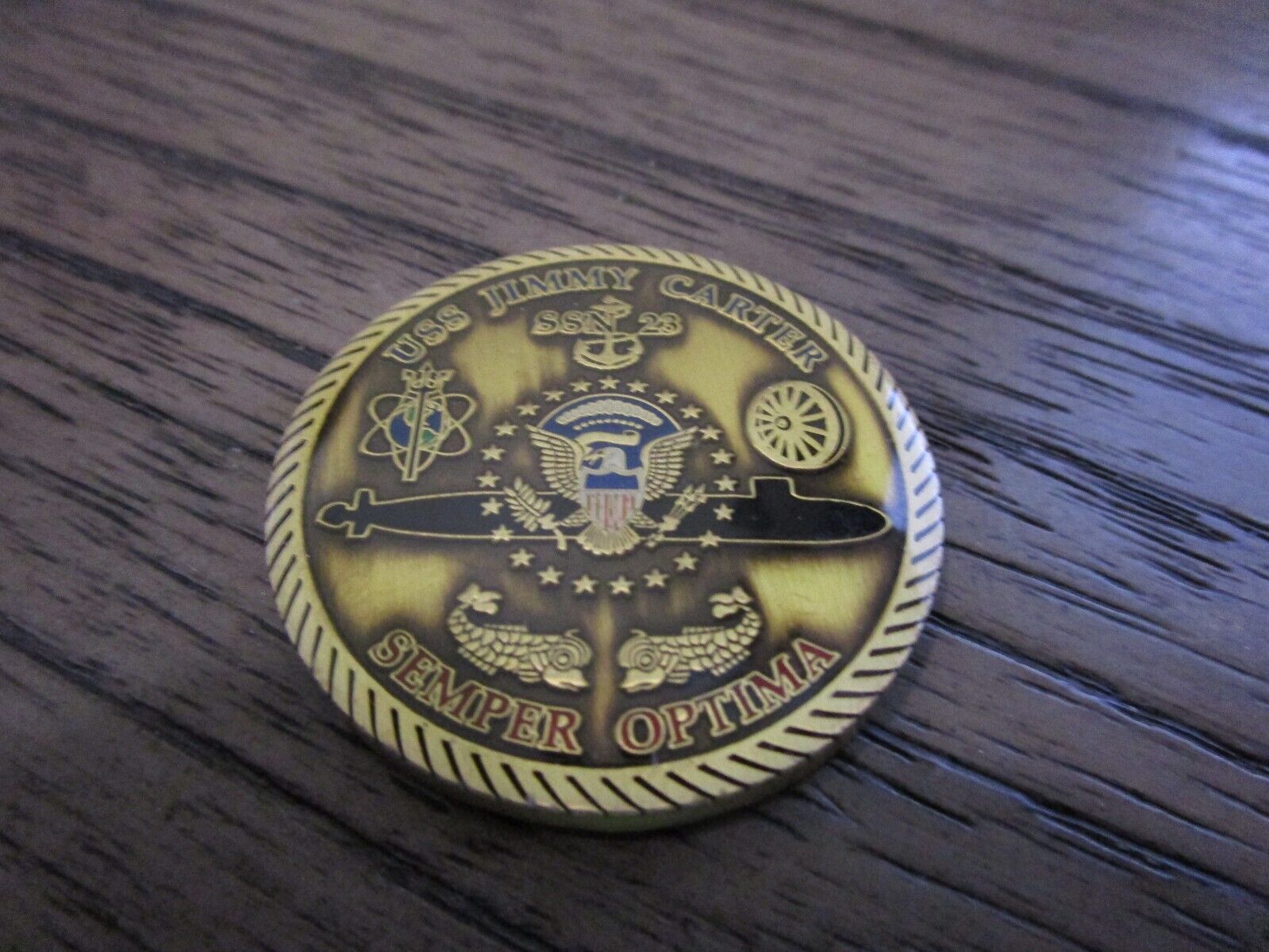 USN USS Jimmy Carter SSN 23 Challenge Coin #247T
