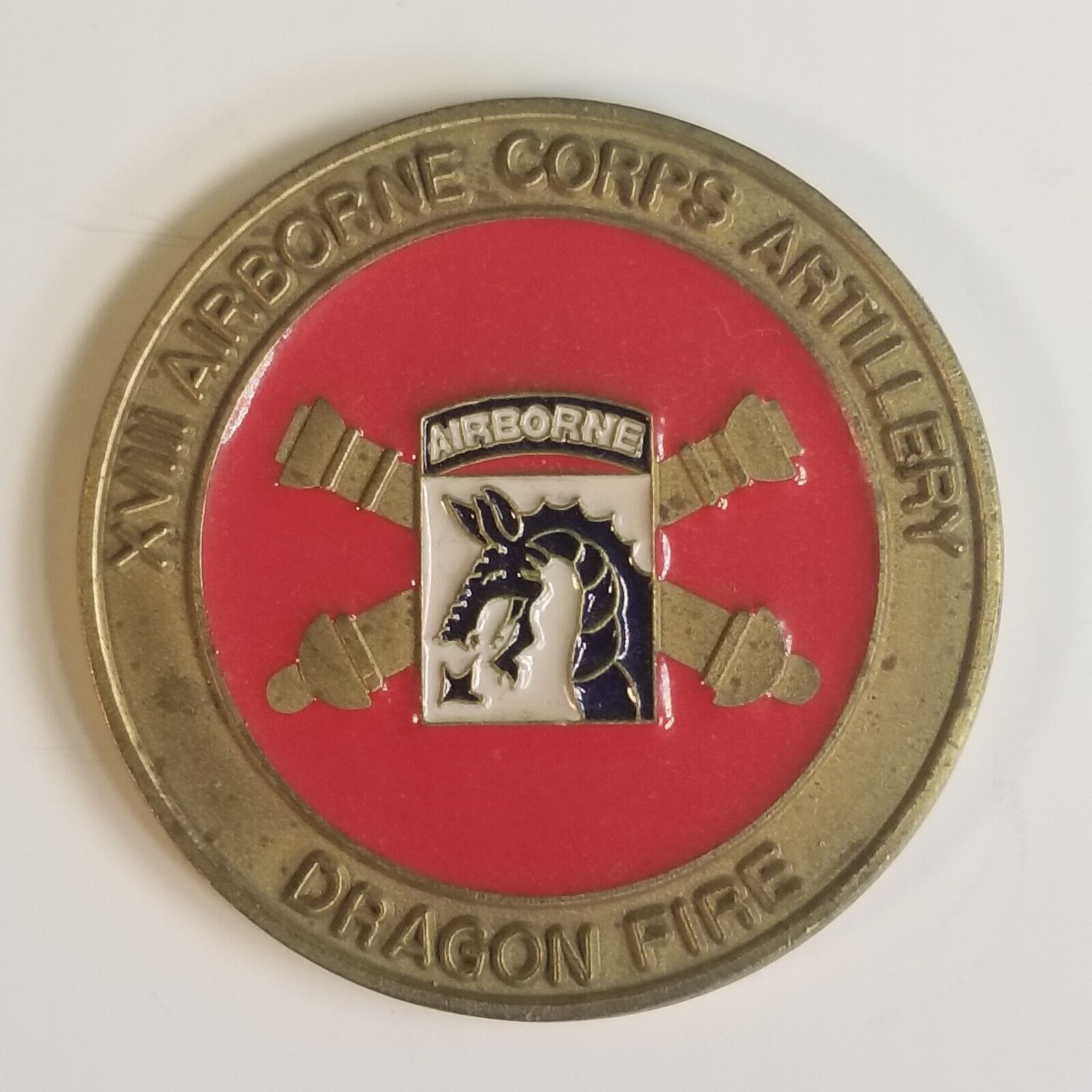 XVIII 18th AIRBORNE CORP ARTILLERY COMMAND SERGEANT MAJOR CHALLENGE COIN 1.75\