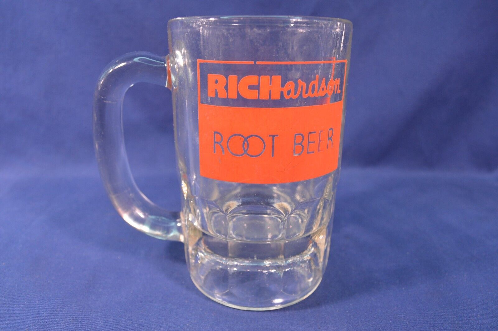 Vtg RICHardson Root Beer Glass Mug,Heavy Made Thick Glass,Preowned,No Chips