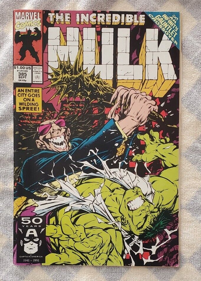 The Incredible Hulk Vol 1 Issue 385 Vintage Marvel Comics 1991