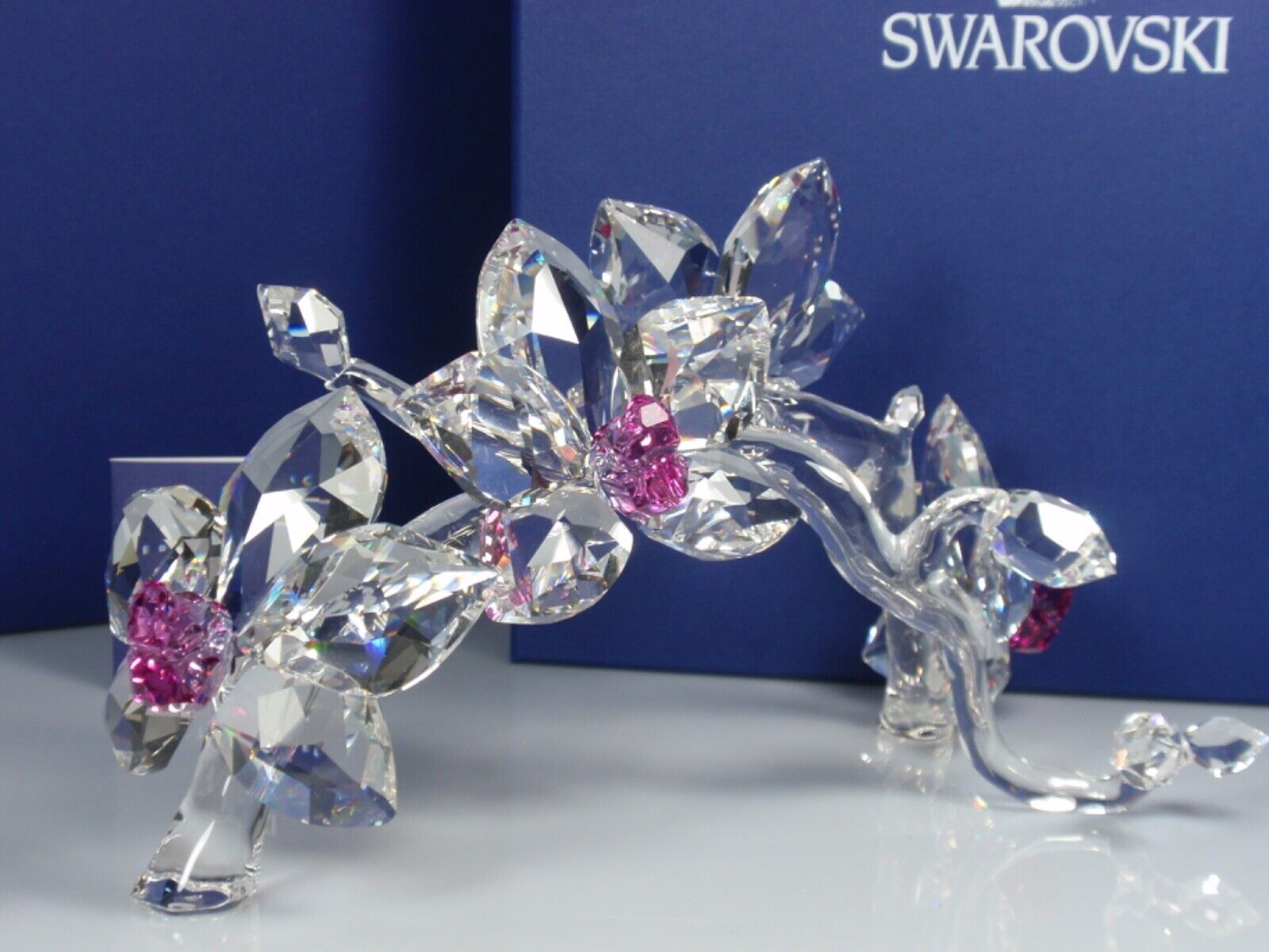 Swarovski Crystal Orchids Retired MIB #864443