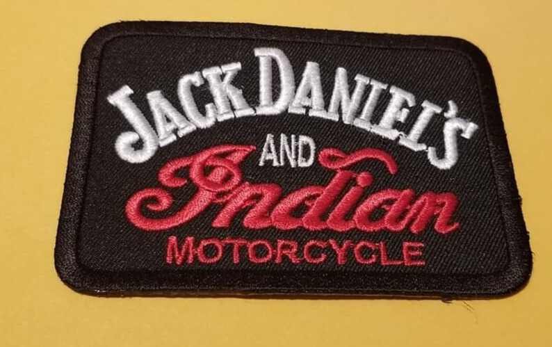 Indian Motorcycles Jack Daniel\'s Embroidered Patch Worldwide Shipping *