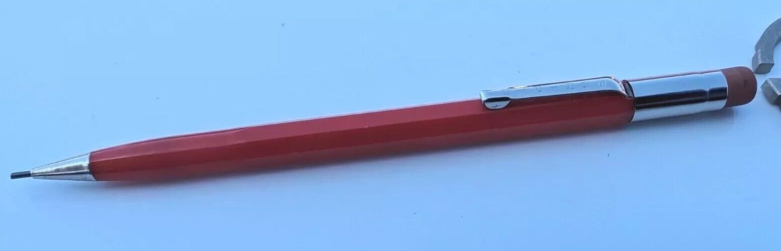 Vintage Scripto  Red  Mechanical Pencil  Working 