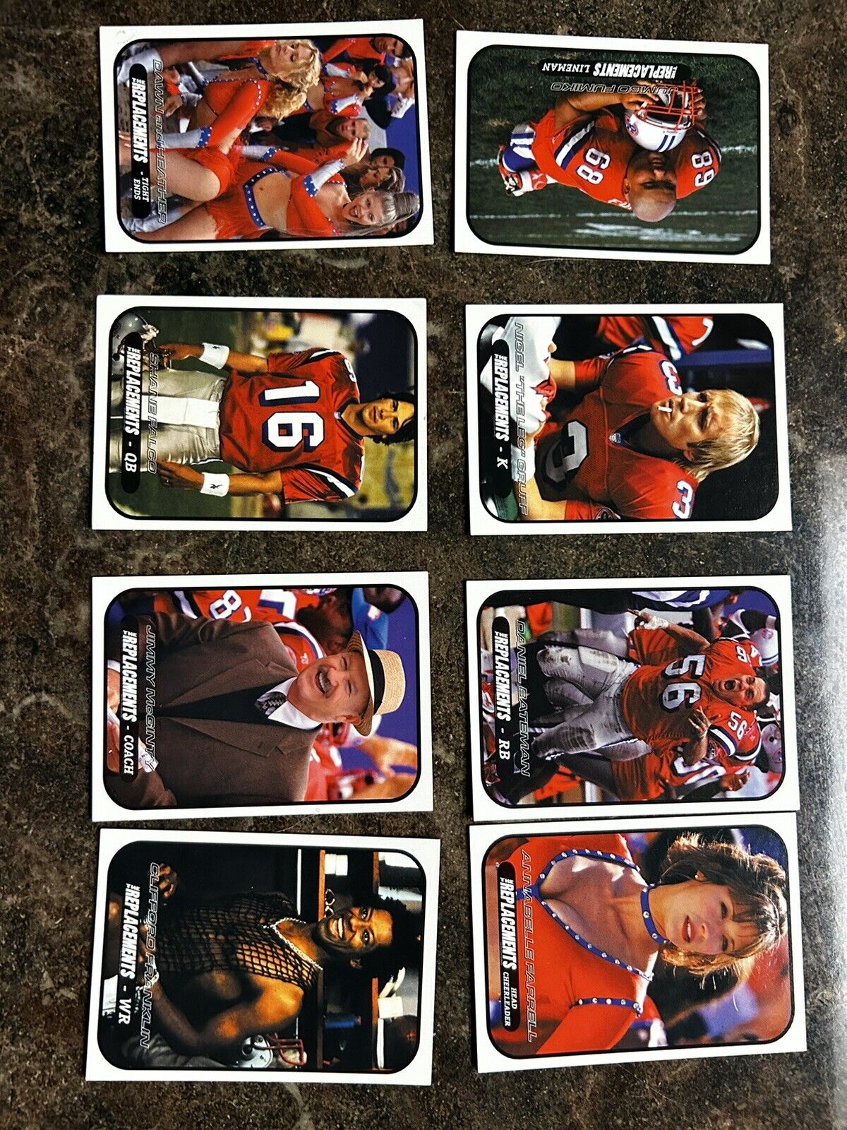 The Replacements (2000 Film) Football Trading Cards FULL SET, ONE OF A KIND