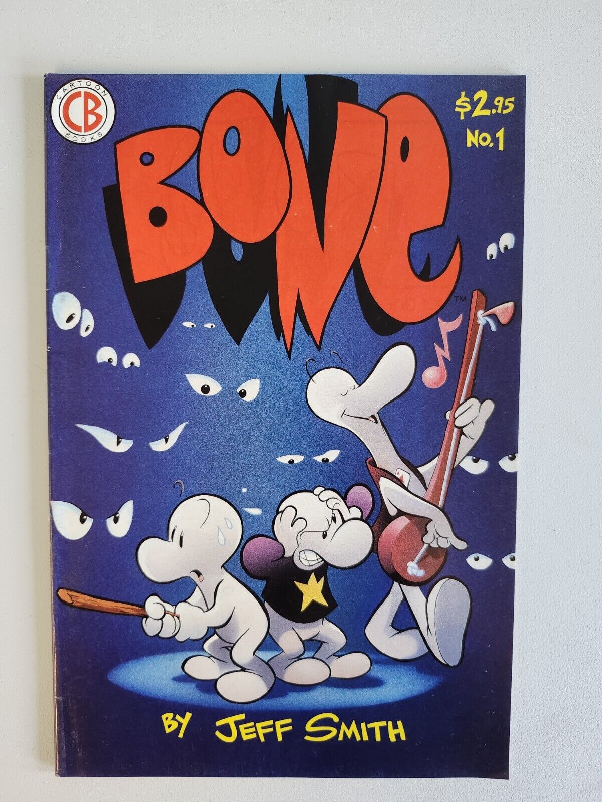 Bone #1 1st Print 1st Printing Red Title Cartoon Books 1991