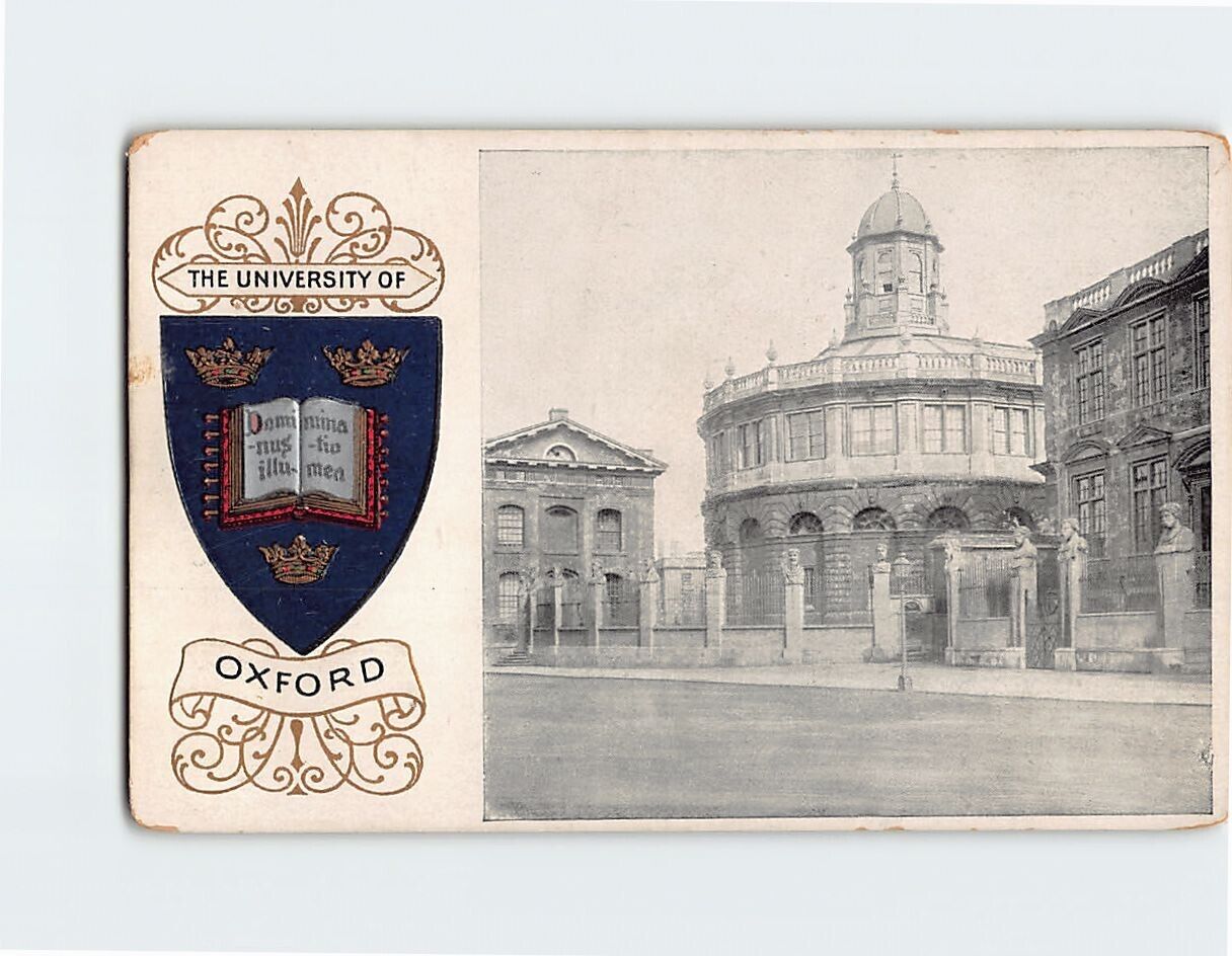 Postcard The University of Oxford England Embossed Card