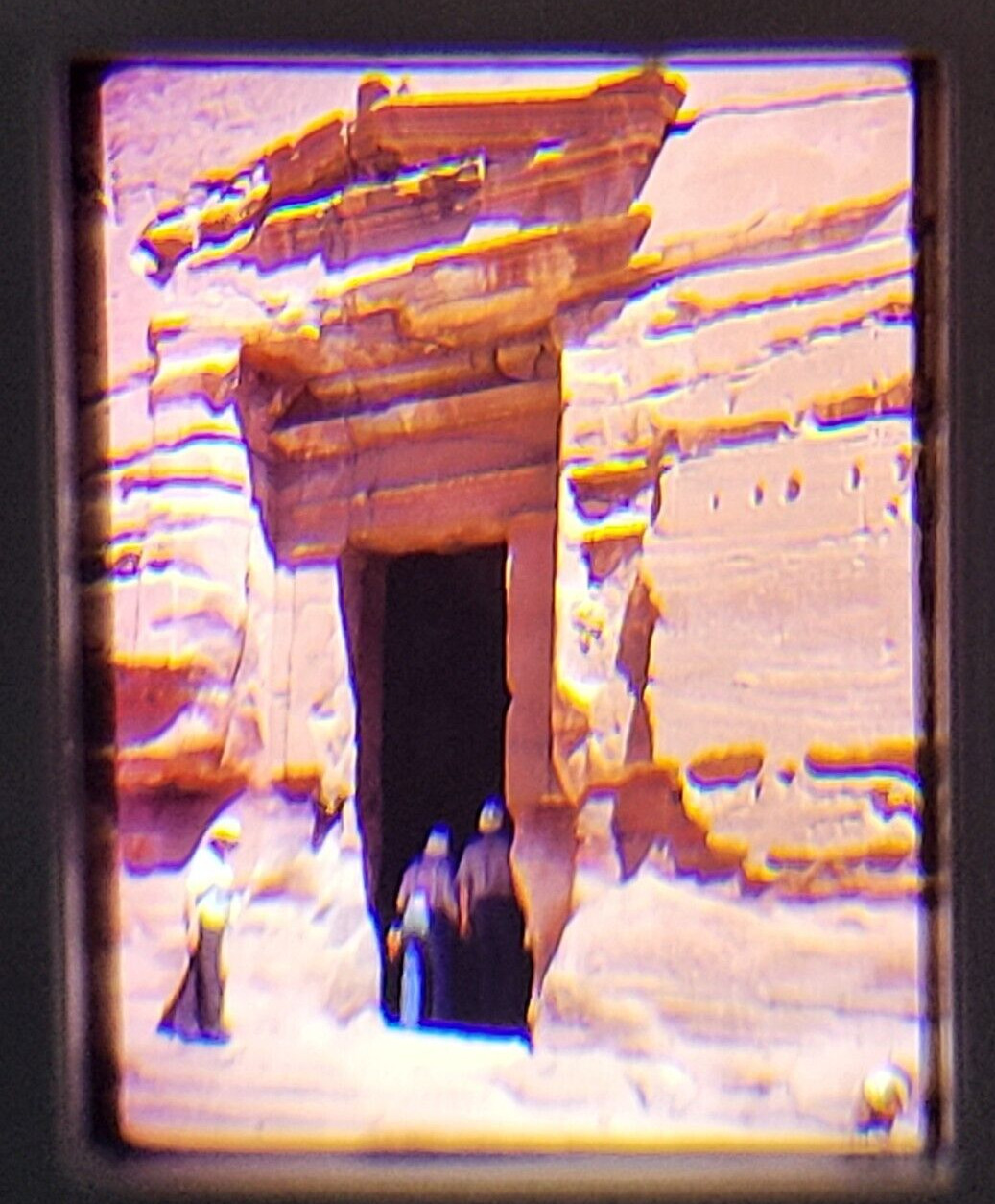 1970\'s Photo VINTAGE Found 35mm Petra Jordan Mountain Entry 1978 Original S6-51
