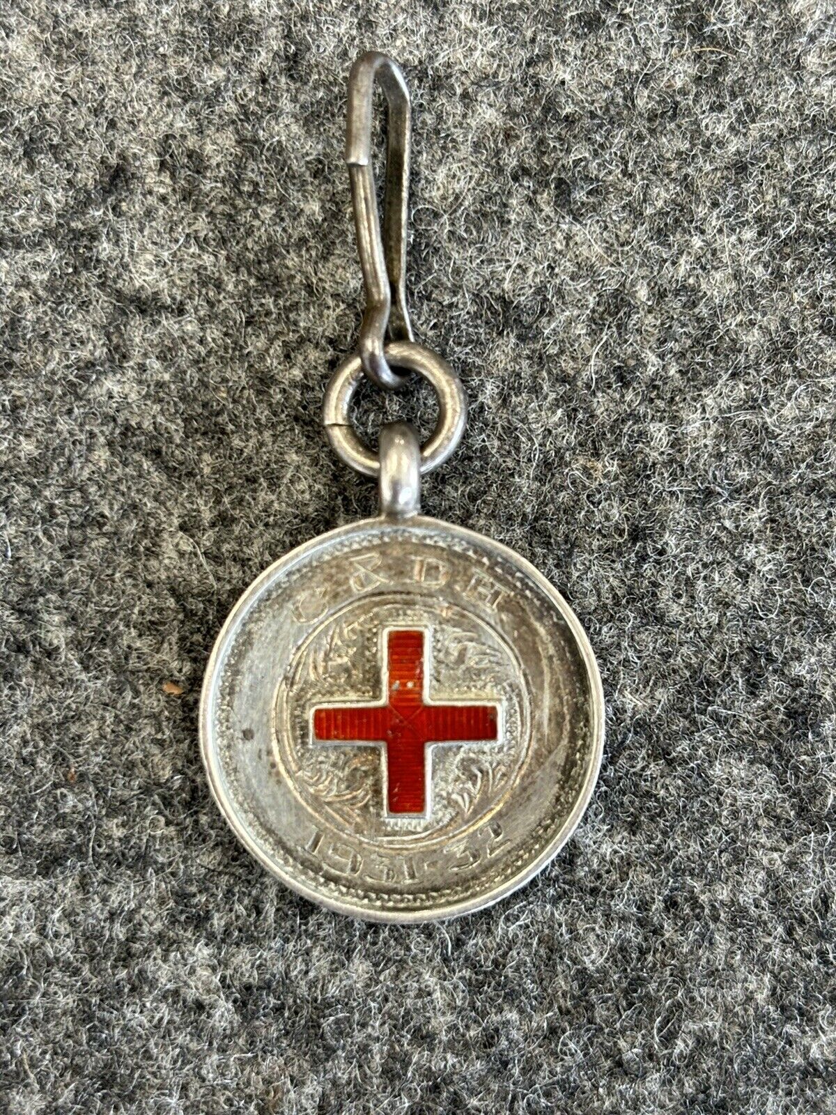 British Red Cross Society C. & D. H 1931-32 Medal Marked