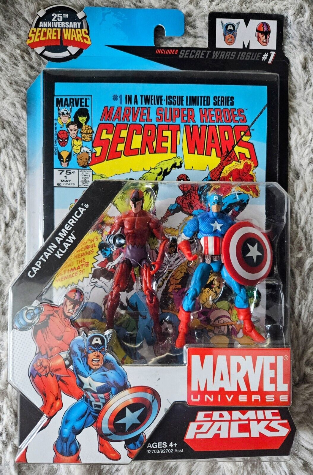 estate sale captain america & klaw w secret wars issue #1 25th anniversay  