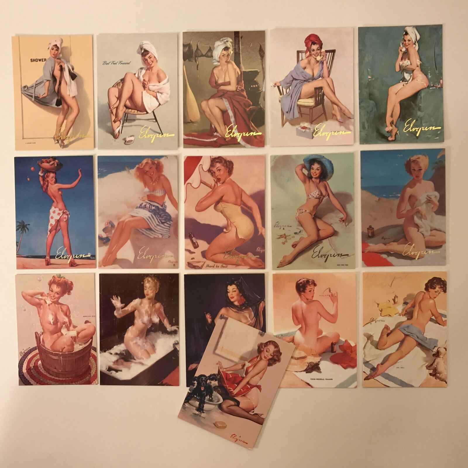 GIL ELVGREN CARDS by 21st Century: THREE CHASE SETS & Rare SERIES 2 PROMO (16)