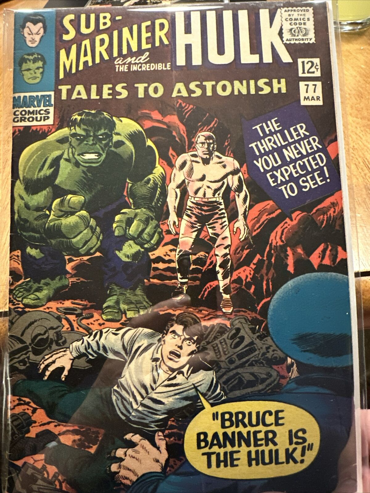 Marvel Comics TALES TO ASTONISH SUB-MARINER & HULK #77 Mar. 1966 Book