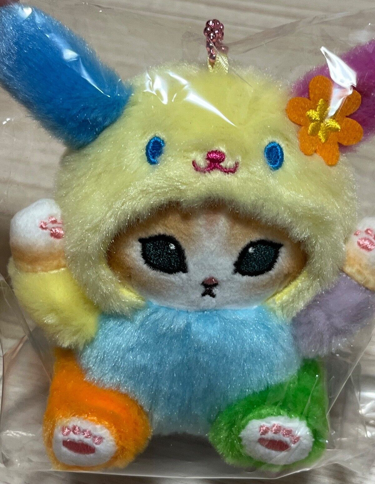 mofusand x Sanrio Characters Usahana Mini Mascot Plush Doll Japan FedEx