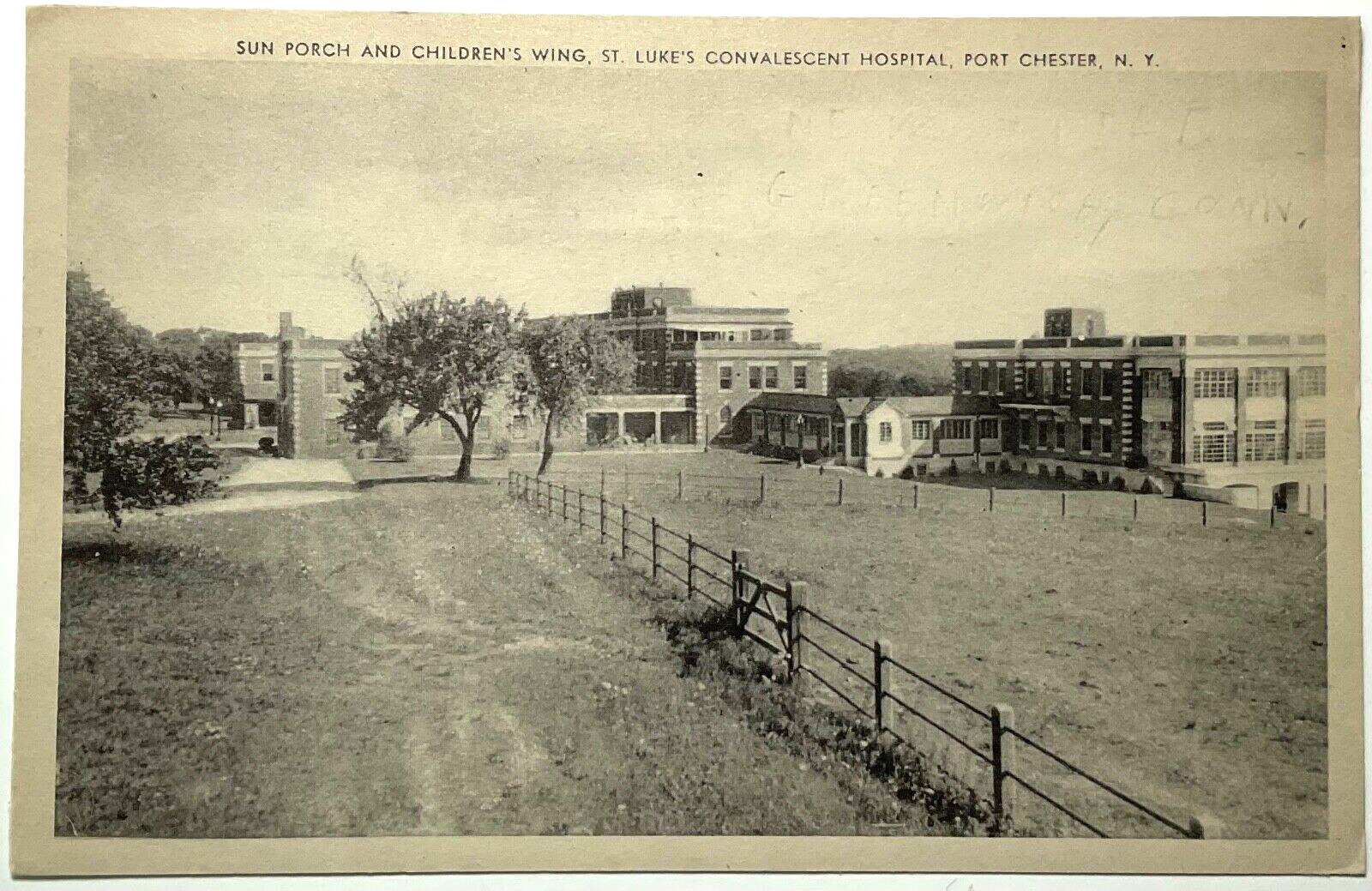 Children\'s Wing St Luke\'s Convalescent Hospital Port Chester New York Postcard