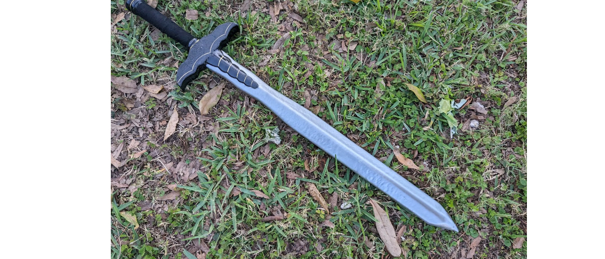 Larp foam fantasy dark Knight sword