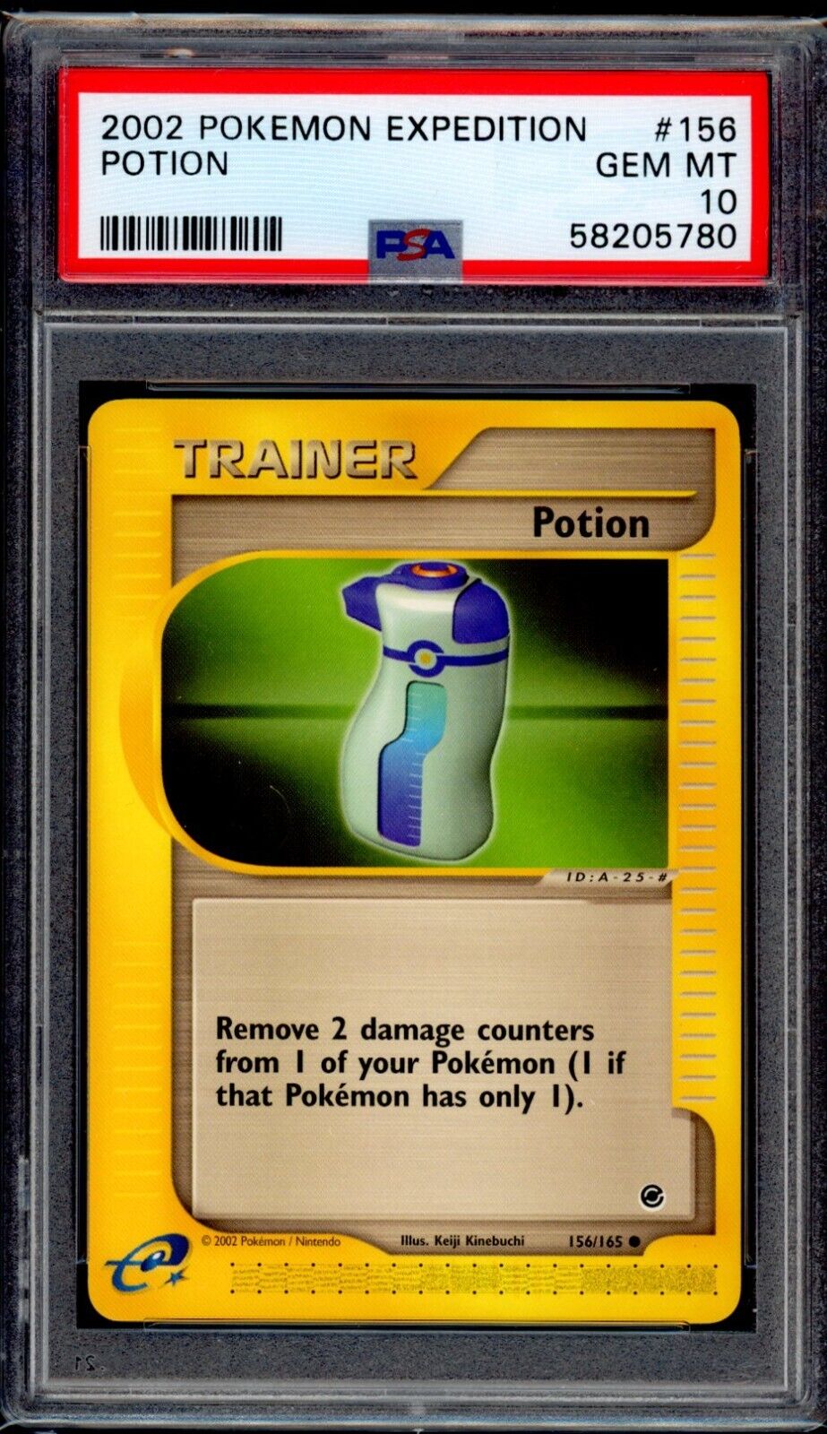PSA 10 Potion 2002 Pokemon Card 156/165 Expedition