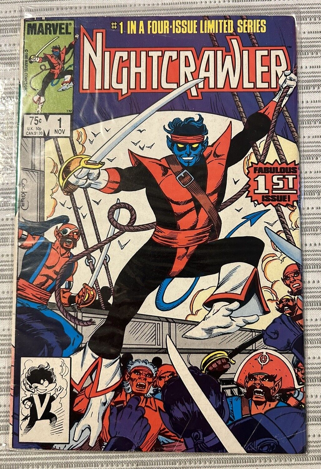 NIGHTCRAWLER #1-4 (Marvel Comics, 1985) Limited Series Complete SET #1 2 3 4