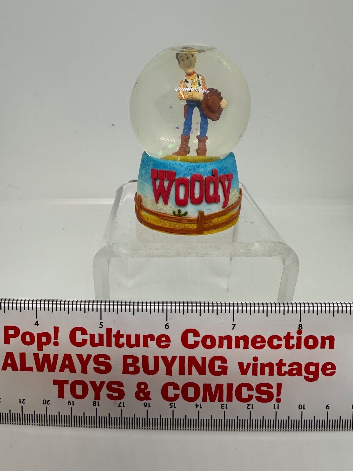 1999 Westland Disney Toy Story 2 Woody Mini Snowglobe Water Globe Inv-1926