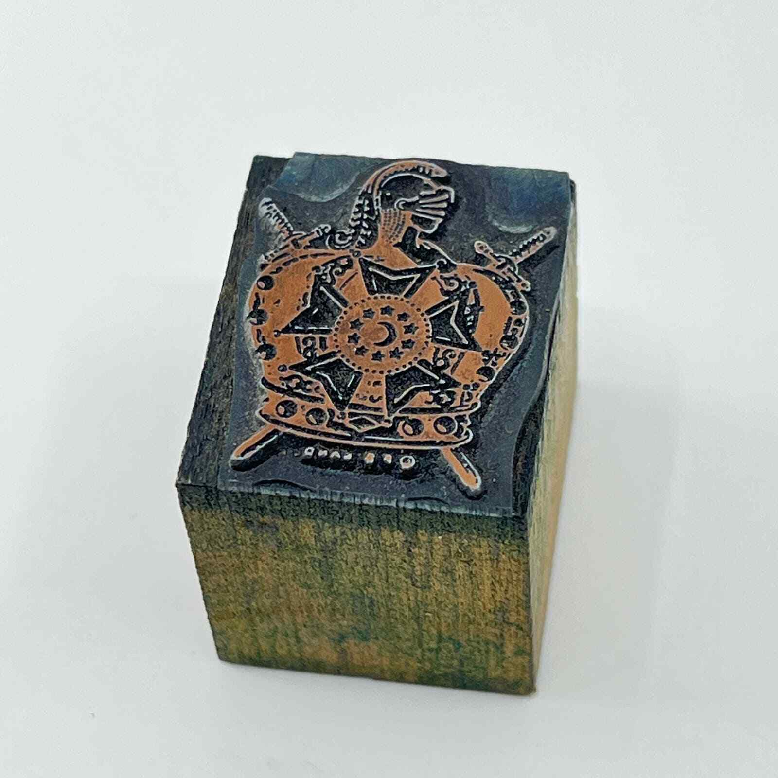 Vintage Order of DeMolay Masonic Metal Stamp Typeset Print Block 3/4” SC7-11