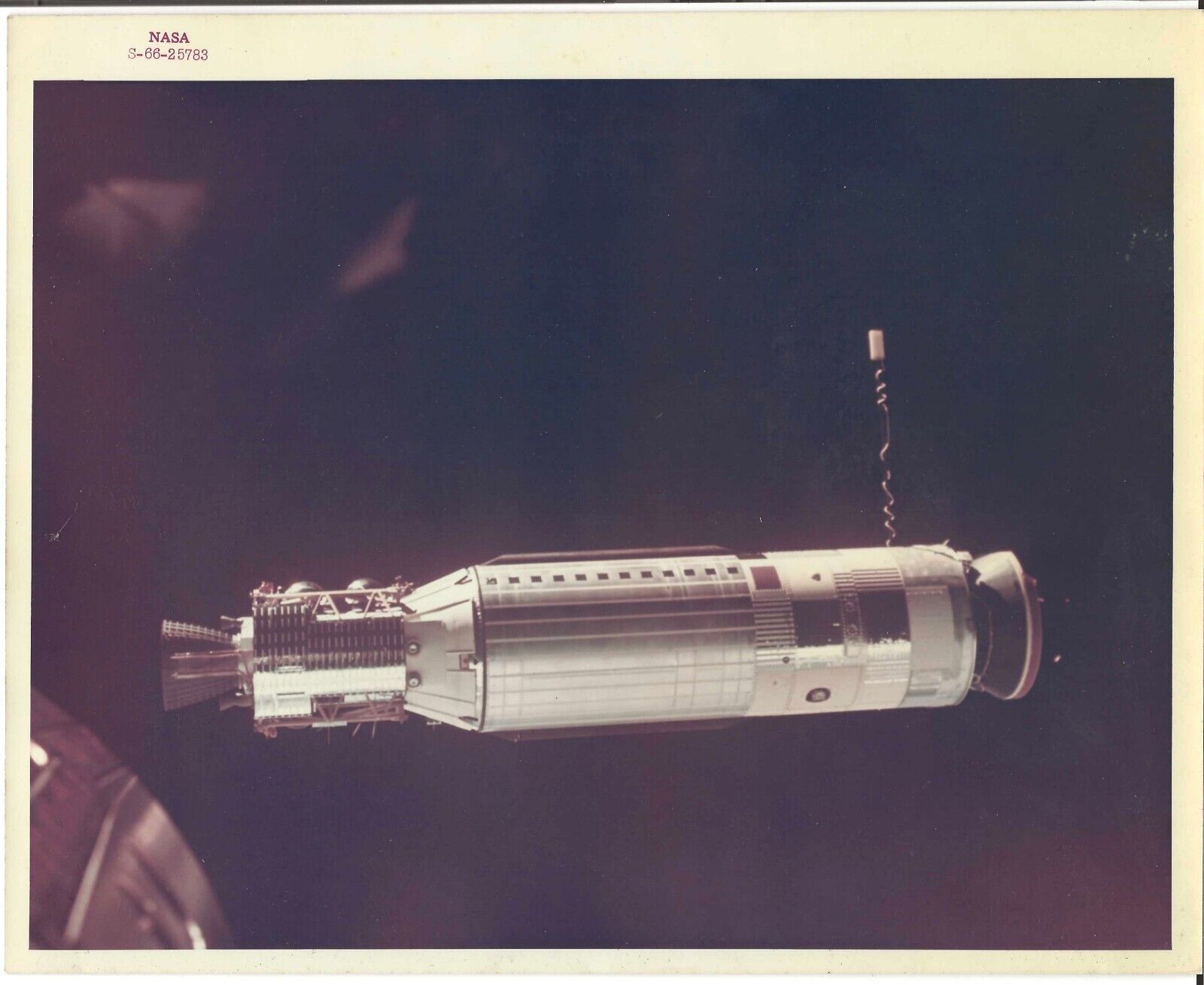NASA Photo Gemini VIII Neil Armstrong Scott - Red # S-66-25783- A Kodak Paper