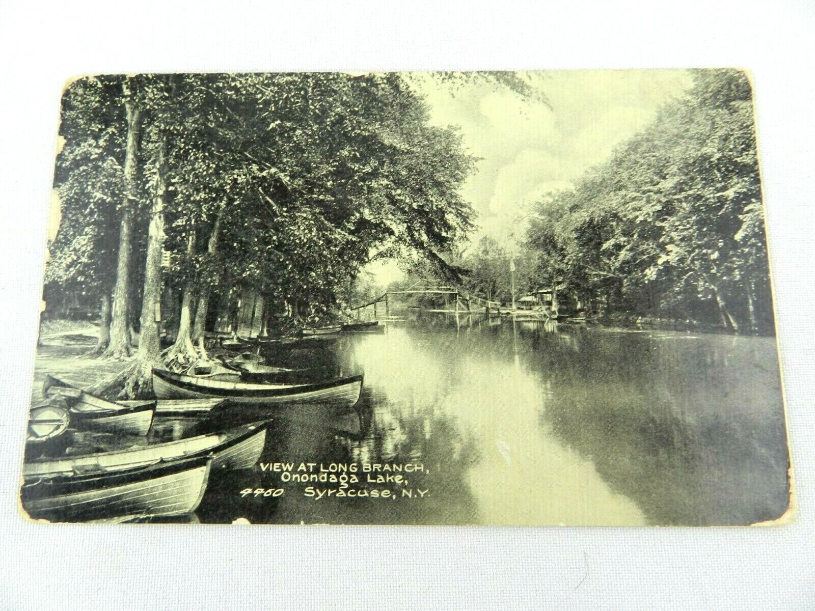 Vintage Postcard 1907 Onondaga Lake Syracuse NY Outlet at Long Branch