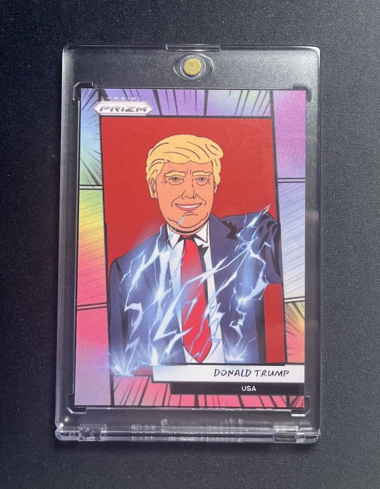 Donald Trump Custom Prizm Manga Style Art Card 45th President USA