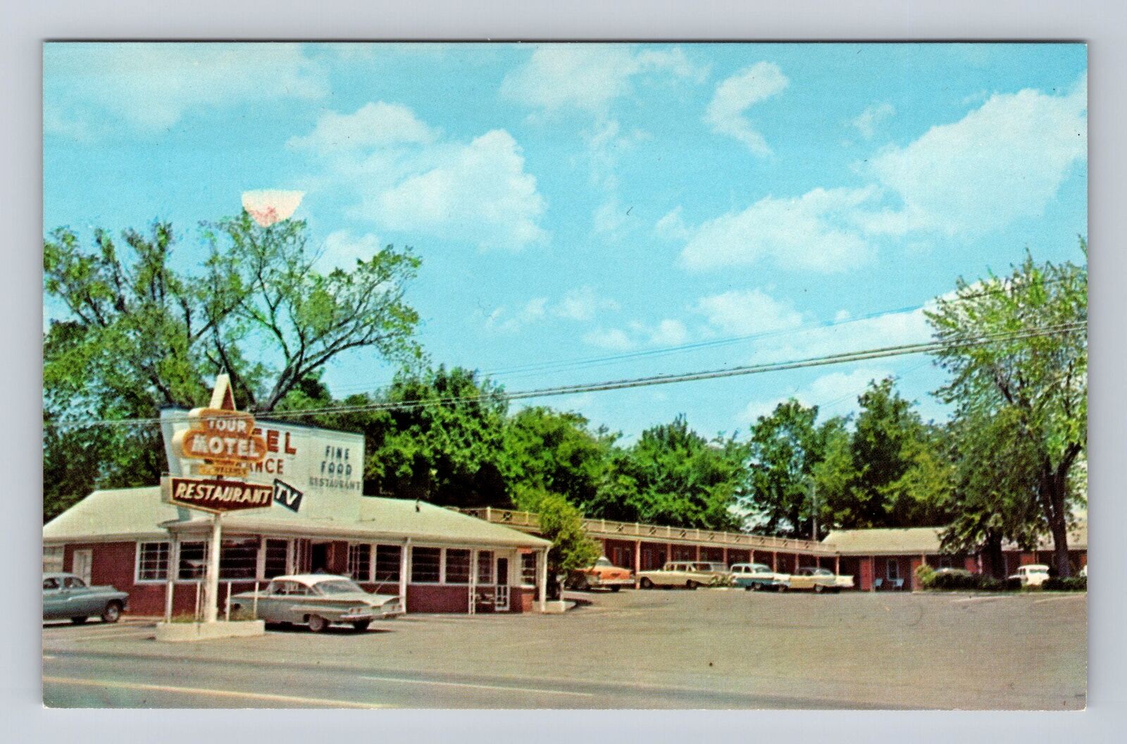 Nashville TN-Tennessee, Tour Motel & Restaurant Advertising Vintage Postcard